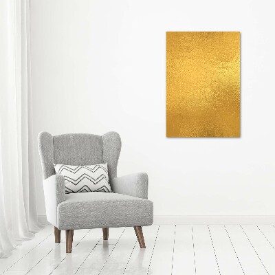 Photo printed on glass Golden foil background