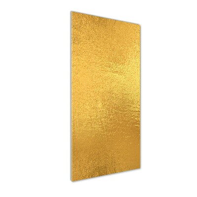 Photo printed on glass Golden foil background