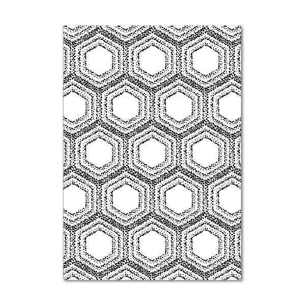 Printed glass wall art Geometric background