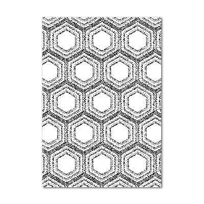 Printed glass wall art Geometric background