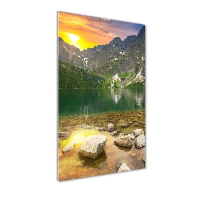 Glass art picture Morskie Oko Tatry