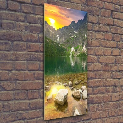 Glass art picture Morskie Oko Tatry