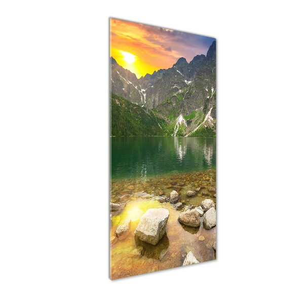 Glass art picture Morskie Oko Tatry