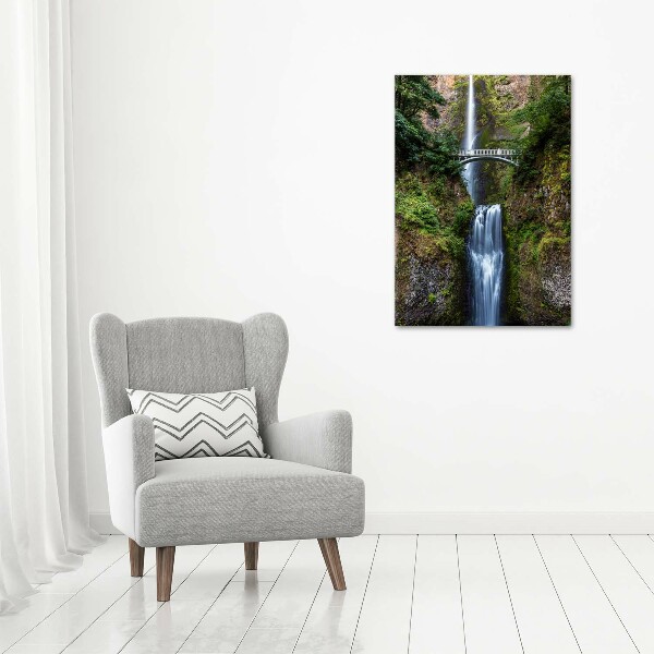 Glass art picture Waterfall