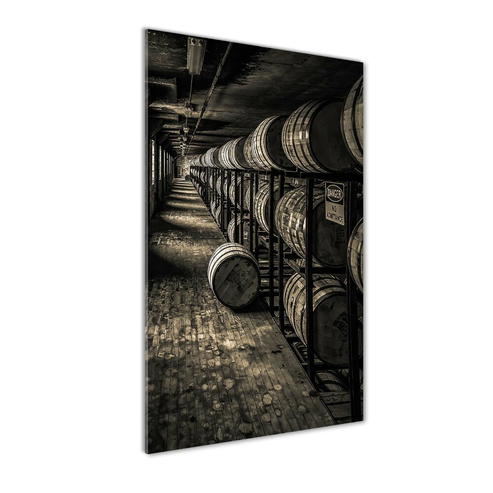 Photo printed on glass Bourbon barrels