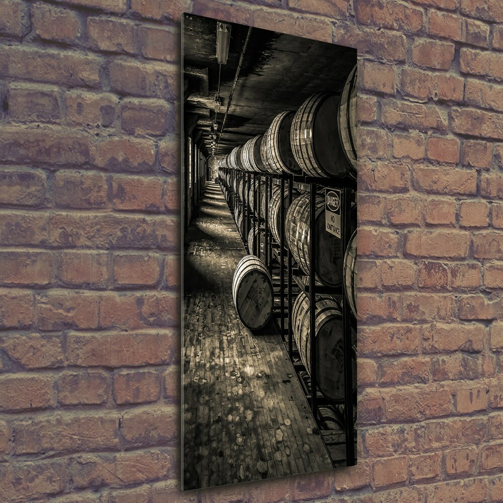 Photo printed on glass Bourbon barrels