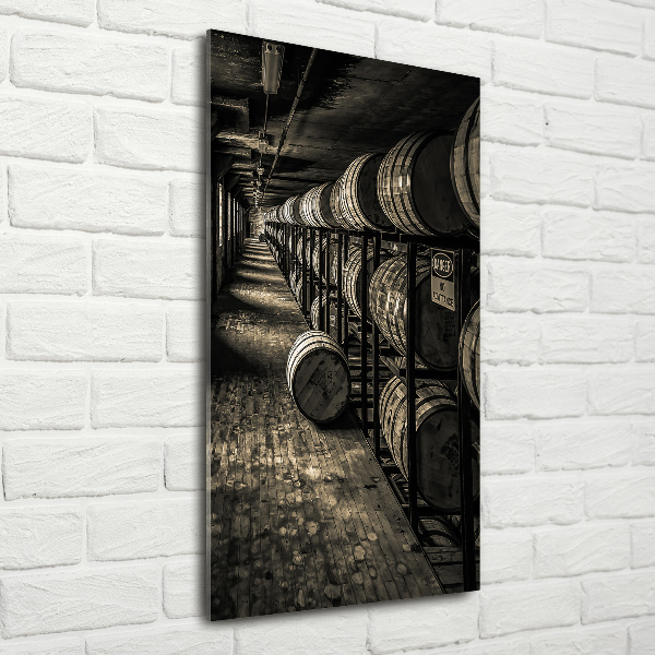 Photo printed on glass Bourbon barrels