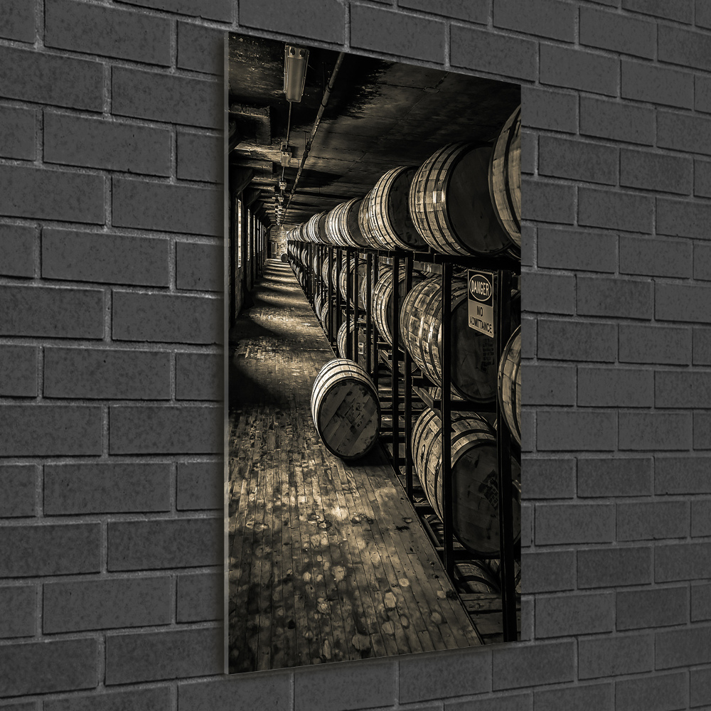 Photo printed on glass Bourbon barrels