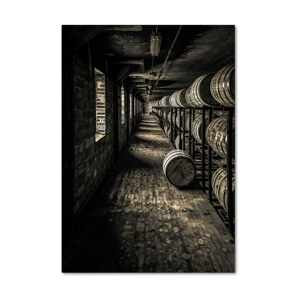 Photo printed on glass Bourbon barrels