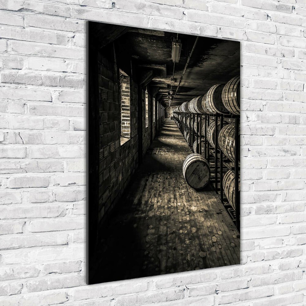 Photo printed on glass Bourbon barrels