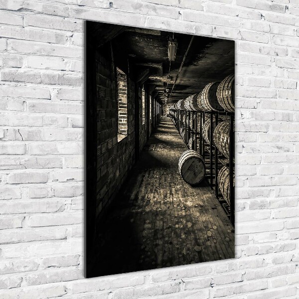 Photo printed on glass Bourbon barrels