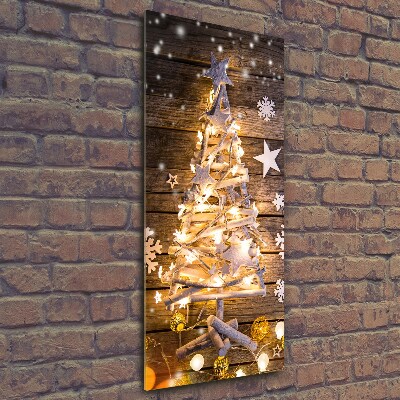 Photo printed on glass Glowing Christmas tree