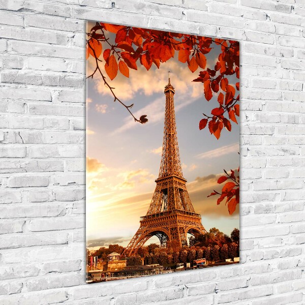 Photo printed on glass Eiffel Paris tower