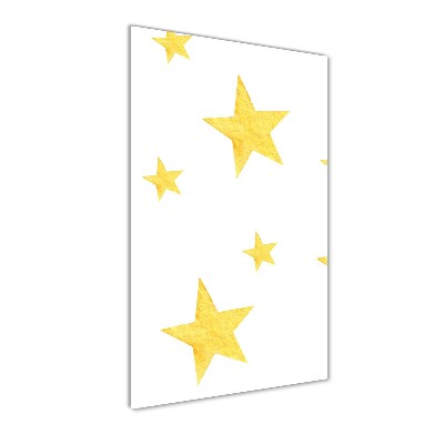 Photo printed on glass Yellow stars