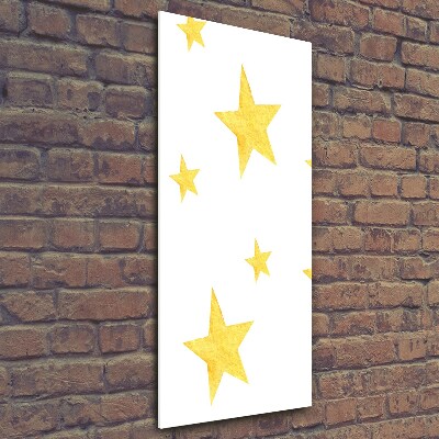 Photo printed on glass Yellow stars