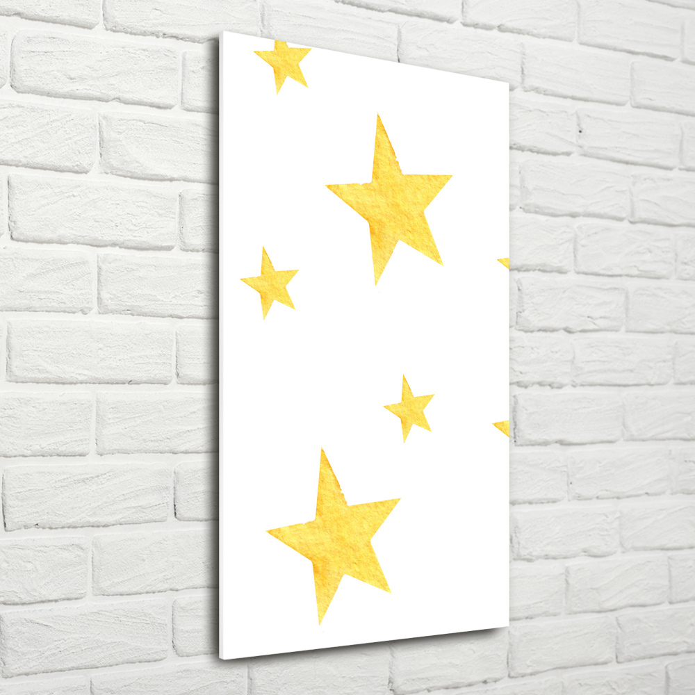 Photo printed on glass Yellow stars