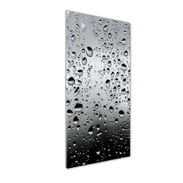 Glass picture wall art Drops of water