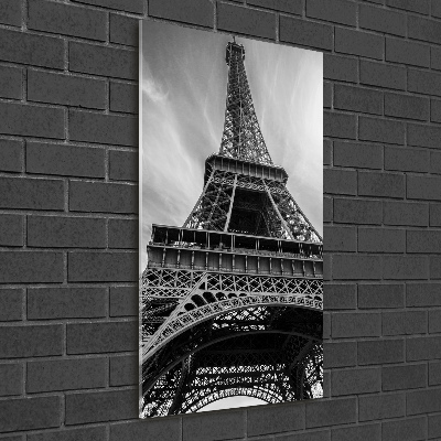 Printed glass wall art Eiffel Paris tower