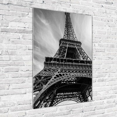 Printed glass wall art Eiffel Paris tower