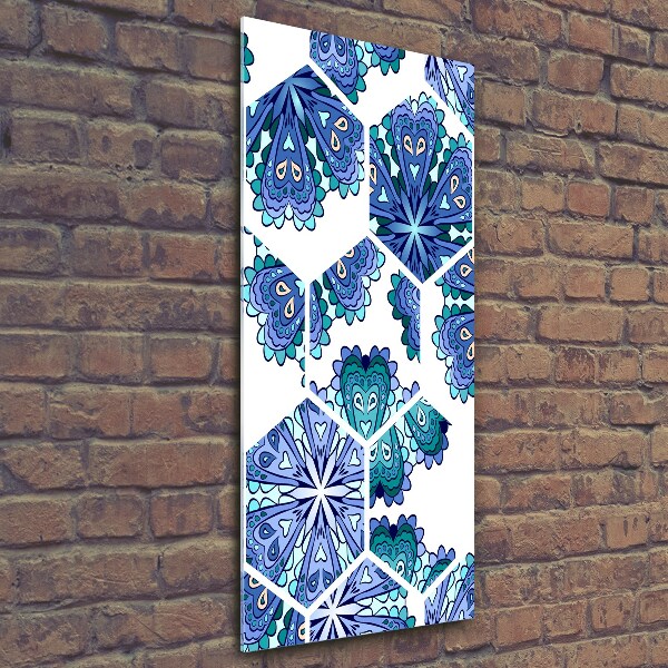 Photo printed on glass Elements of mandala