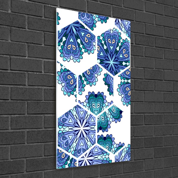 Photo printed on glass Elements of mandala