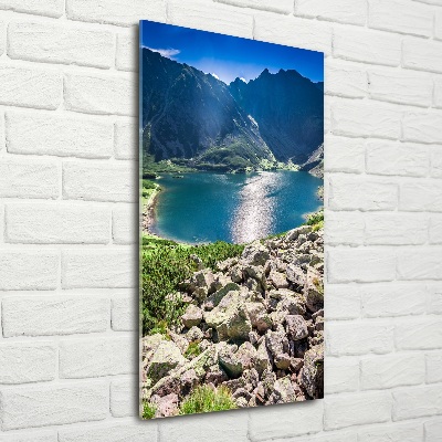 Print on a a glass Czarny Staw Tatry