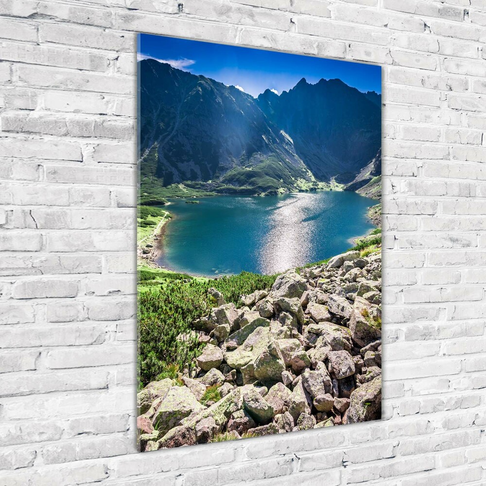 Print on a a glass Czarny Staw Tatry