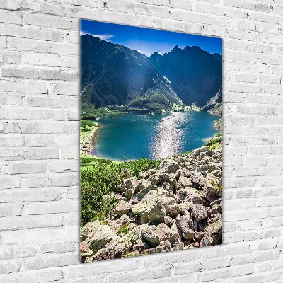 Print on a a glass Czarny Staw Tatry