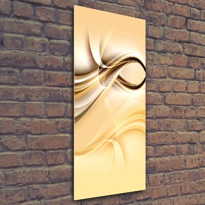 Wall art on glass Wave abstraction