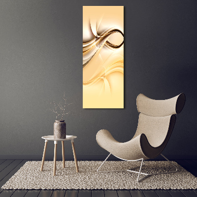 Wall art on glass Wave abstraction