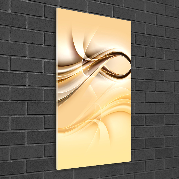 Wall art on glass Wave abstraction