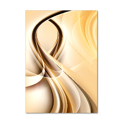 Wall art on glass Wave abstraction