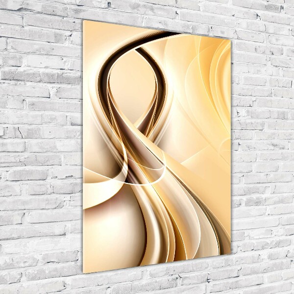 Wall art on glass Wave abstraction