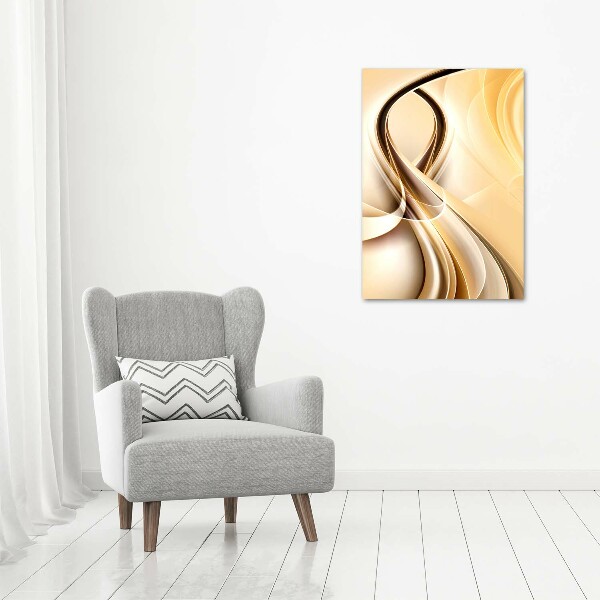 Wall art on glass Wave abstraction