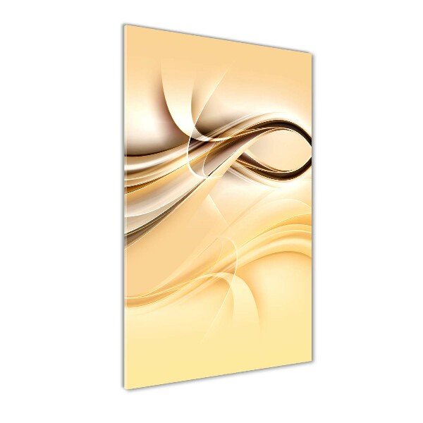 Wall art on glass Wave abstraction