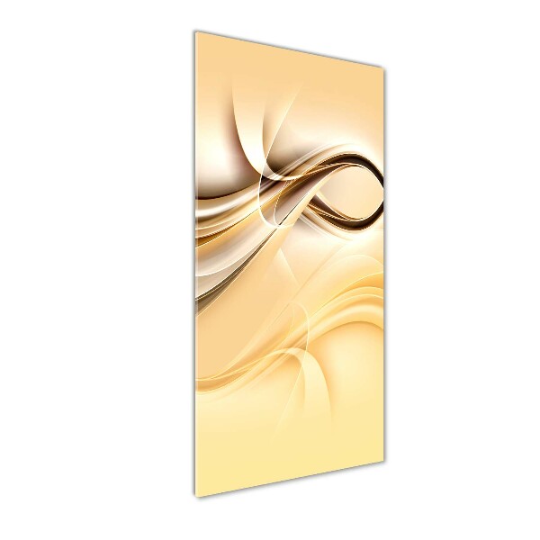 Wall art on glass Wave abstraction