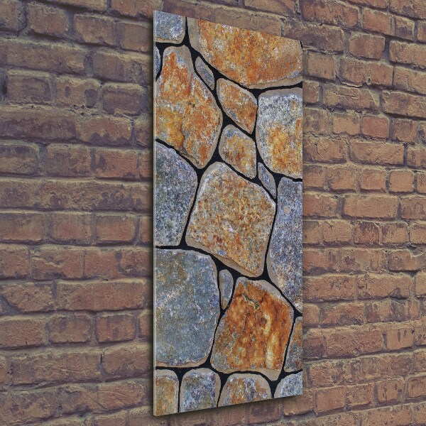 Glass picture wall art Background stones