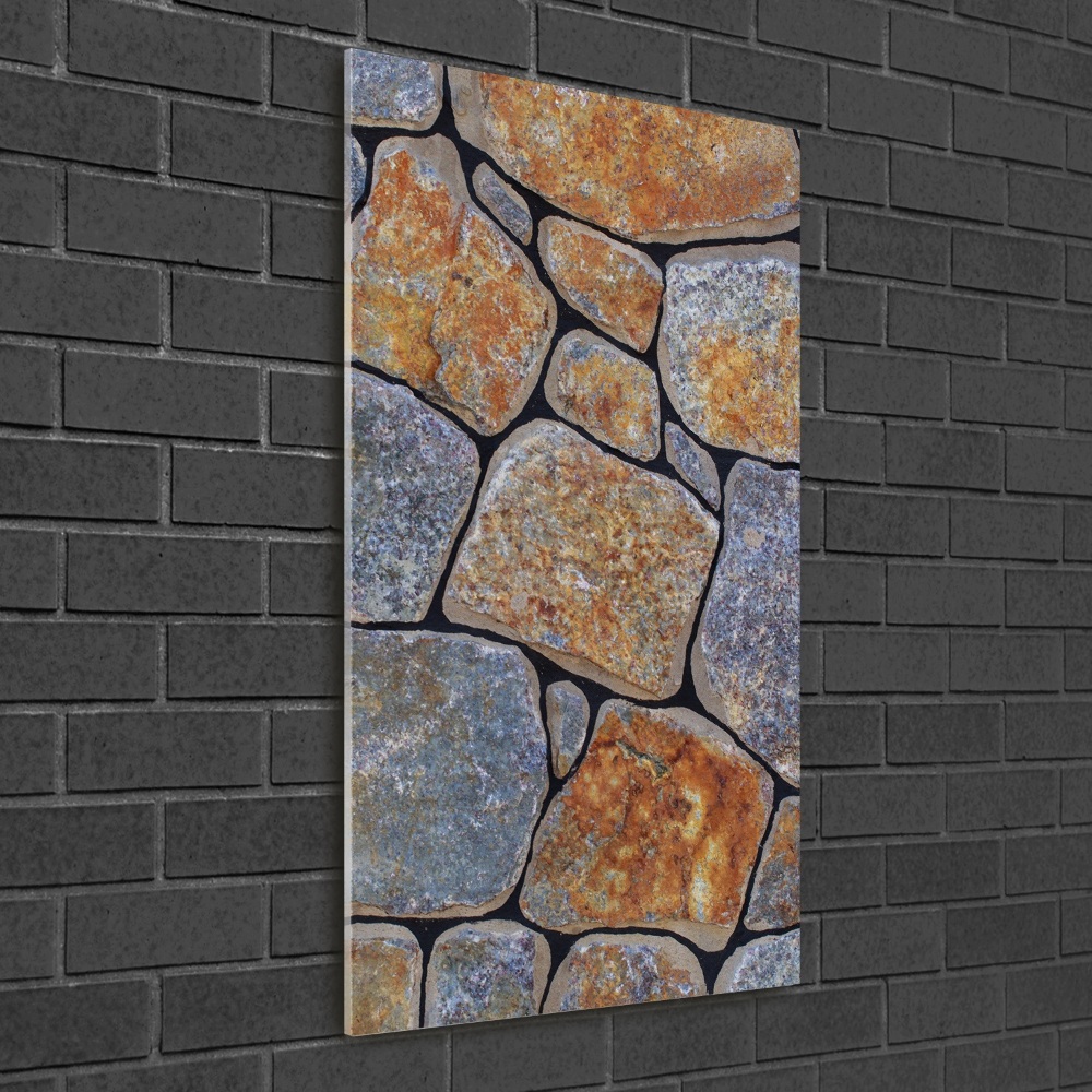 Glass picture wall art Background stones