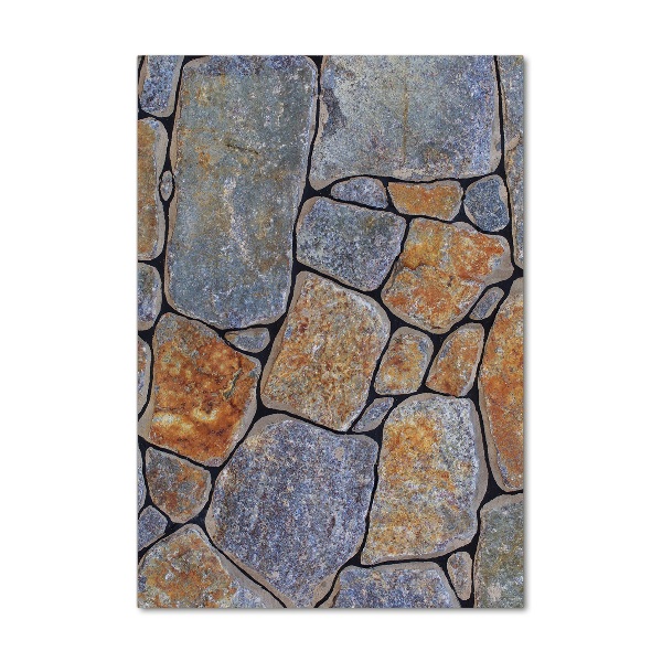 Glass picture wall art Background stones