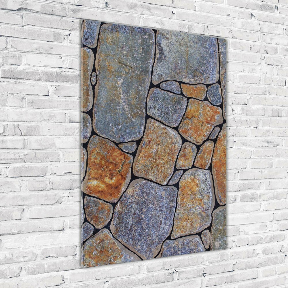 Glass picture wall art Background stones