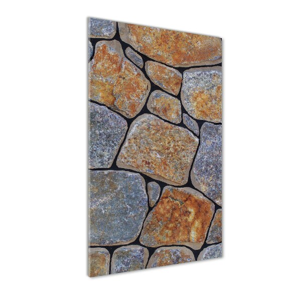 Glass picture wall art Background stones