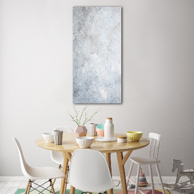 Printed glass wall art Concrete background