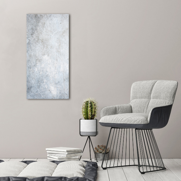 Printed glass wall art Concrete background