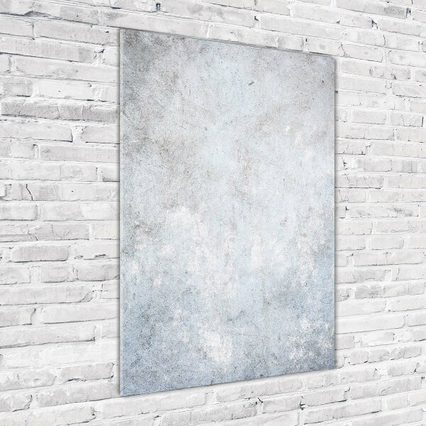 Printed glass wall art Concrete background