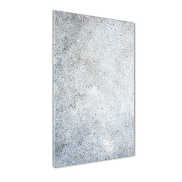 Printed glass wall art Concrete background