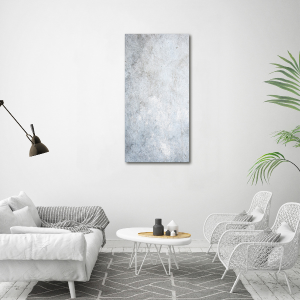 Printed glass wall art Concrete background