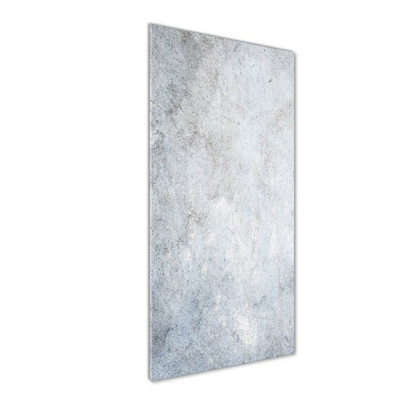 Printed glass wall art Concrete background