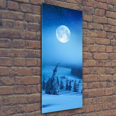 Wall art on glass Full moon