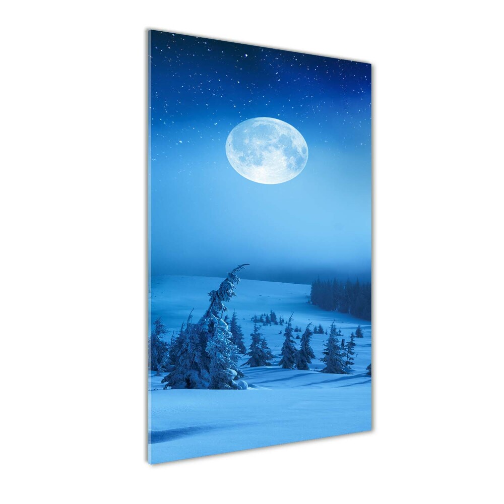 Wall art on glass Full moon