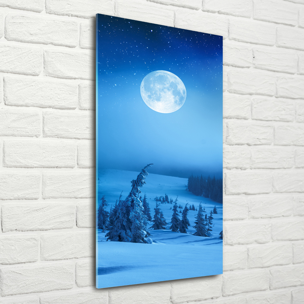 Wall art on glass Full moon